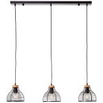 Brilliant Avia Pendel Lampe Metall Tre Svart Tre | Egnet for 3x E27