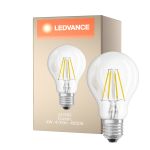 Ledvance Classic LED E27 Pære filament klar 4W 470lm - 840 kald hvit | erstatter 40W