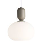 Nordlux Notti 20 Pendel Lampe Glass Grå | Egnet for 1x E27