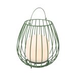 Nordlux Bordlampe Jim To-Go Portable Batteri Metall Grønn 3W 300lm - 827 Ekstra Varm Hvit | 3-Trinn Dimbar 