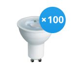 Fordelspakning 100x Bright Choice LED Spot GU10 PAR16 4W 345lm 36D - 827 Ekstra Varm Hvit | Erstatter 50W