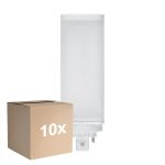 Fordelspakning 10x Ledvance Dulux-T LED 10W - 830 Varm Hvit | 4-Stift - Erstatter 26W