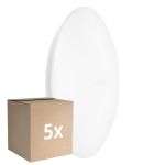 Fordelspakning 5x Ledvance LED vegg - taklampe Surface CIRCULAR 500 PS Stål Hvit 42W 3500lm - 830 varm hvit | IP44
