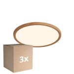 Fordelspakning 3x Nordlux LED Taklampe Oja 29 Tre 18W 1600lm - 827 Ekstra Varm Hvit | 3-Trinn Dimbar 