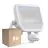 Fordelspakning 8x Ledvance LED Flomlys Aluminium Hvit 41W 5500lm 100D - 830 Varm Hvit | IP65 - Bevegelses- Og Lyssensor - Symmetrisk