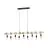Eglo Pendel Lampe Townshend Tre Stål Brun Svart | IP20 - Egnet for 9x E27 