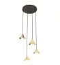 Emibig Pendel Lampe Elit Stål Gull | Egnet for 4x GX53 - Max 10W