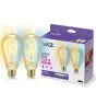 Dobbeltpakke 2x WiZ Smart LED E27 Edison Filament Gull 7W 640lm | Beste Fargegjengivelse - Dimbar - Erstatter 50W