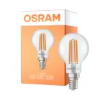 Osram Classic LED E14 Ball Filament Klar 2.2W 470lm - 840 Kald Hvit | Erstatter 40W