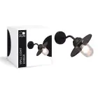 D'Lite Veggbelysning Ember Svart | IP54 - Egnet for 1x E27