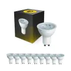 Fordelspakning 10x Bright Choice LED Spot GU10 PAR16 4W 345lm 36D - 827 Ekstra Varm Hvit | Erstatter 50W