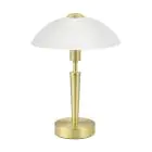 Eglo Bordlampe Solo 1 Stål Gull Hvit | IP20 - Egnet for 1x E14 